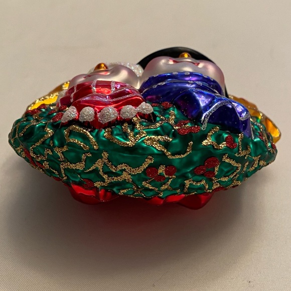 Radko 2002 FROSTY FIRST Our First Christmas Snowman Couple Ornament 5.5”H - Picture 10 of 11